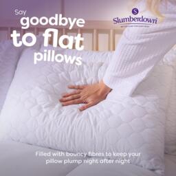 Slumberdown Rebound Pillows & Waterproof 2 Pack Protector - thumbnail 2