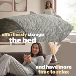 Silentnight Summer Breeze Seersucker Coverless Duvet 2.5 Tog - thumbnail 7