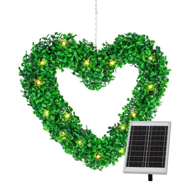 Streetwize Solar Hanging Topiary Heart Light - image 1