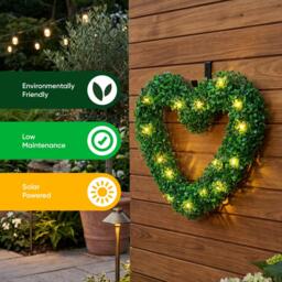 Streetwize Solar Hanging Topiary Heart Light - thumbnail 6