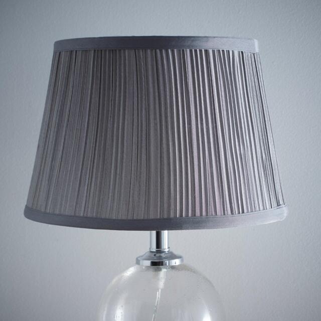 K Living Grey Mushroom Pleated Ceiling Table Lamp Shade - image 1