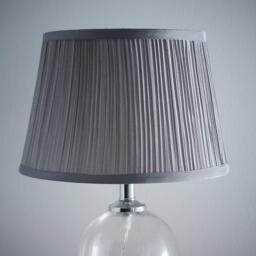 K Living Grey Mushroom Pleated Ceiling Table Lamp Shade