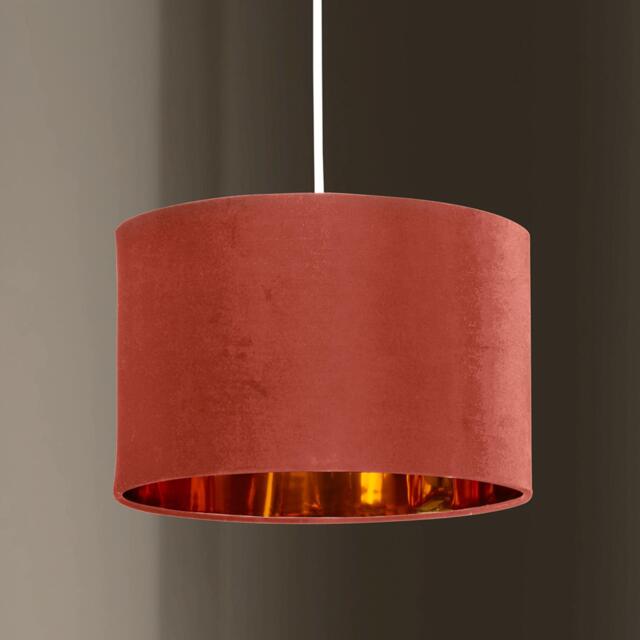 K Living Deco Velvet Blush Fabric Outer and Metallic Copper - image 1