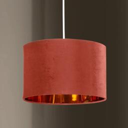 K Living Deco Velvet Blush Fabric Outer and Metallic Copper - thumbnail 4
