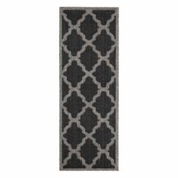 Homemaker Trellis Gel Flatweave Rug Black - thumbnail 6