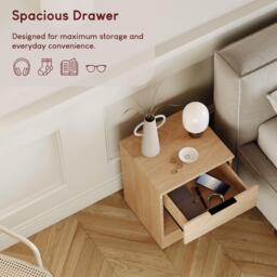 Lassic Trega 1 Drawer Bedside Chest - thumbnail 4