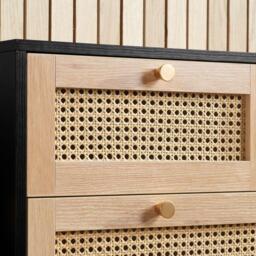 Birlea Croxley 7 Drawer Rattan Chest - thumbnail 2