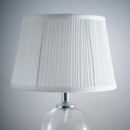 K Living White Mushroom Pleated Ceiling Table Lamp Shade - thumbnail 1