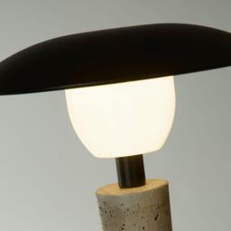 Lighting Collection LED Rechargeable Metal Table Lamp - thumbnail 4