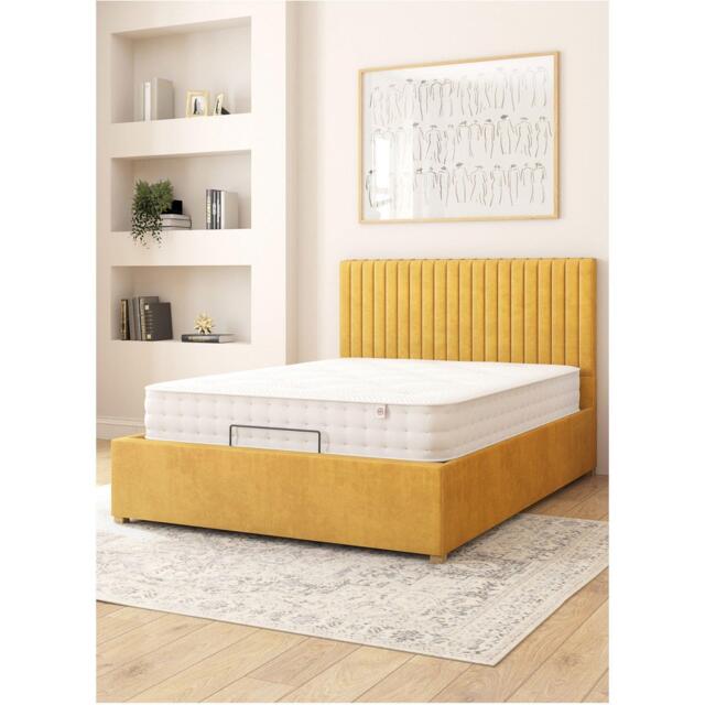 Aspire Grant Adjustable Bed Plush Velvet Fabric - image 1