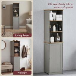 Lassic Bath Vida Priano 1 Door 2 Shelf Tall Cabinet - thumbnail 7