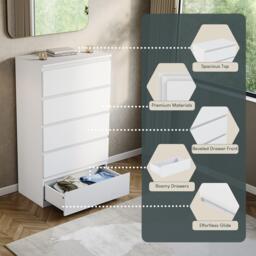 Lassic Vida Designs Denver 5 Drawer Chest - thumbnail 8