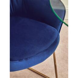 Interiors by Premier Veneto Midnight Velvet Dining Chair - thumbnail 2