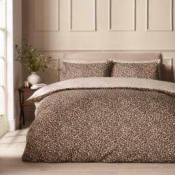 Catherine Lansfield Animal Print So Soft Reversible Duvet Cover Set - thumbnail 1