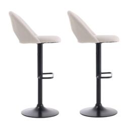 Kabinet UK Linen Counter Swivel Height Breakfast Bar Stools - thumbnail 3