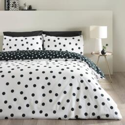 Catherine Lansfield Polka Dot Duvet Cover Set - thumbnail 1
