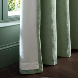 Catherine Lansfield Crinkle Chenille Lined Eyelet Curtains - thumbnail 4