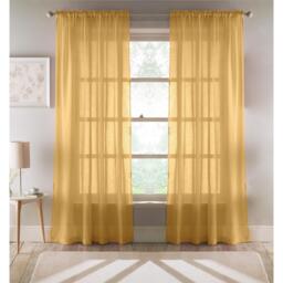 Tyrone Textiles Eden Voile Panel With Slot Top - Pair - thumbnail 1