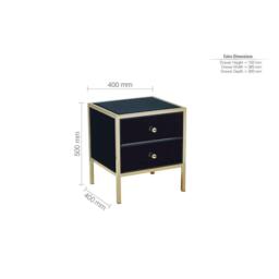 Birlea Fenwick 2 Drawer Bedside Table - thumbnail 7