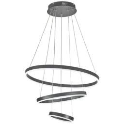 Kabinet UK Modern 3-Ring Aluminum Round LED Pendant Light - thumbnail 4