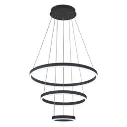 Kabinet UK Modern 3-Ring Aluminum Round LED Pendant Light - thumbnail 3
