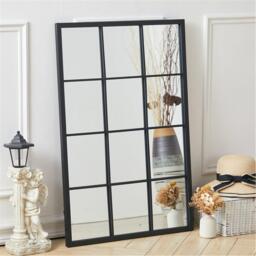 LIFE IDEAS Classic Window Mirror Wall Accent Metal Framed - thumbnail 2