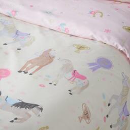 Catherine Lansfield Kids Happy Horses Duvet Cover Set - thumbnail 4