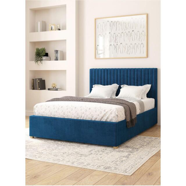 Aspire Grant Adjustable Bed & Mattress Plush Velvet Fabr - image 1