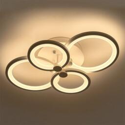 Kabinet UK Modern Circular LED Semi-Flush Ceiling Light