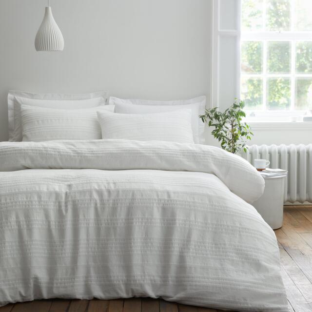 Bianca Waffle Cotton Stripe Duvet Cover Set - image 1