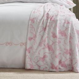 Catherine Lansfield Bow Cosy Fleece Oversized Blanket Throw - thumbnail 2