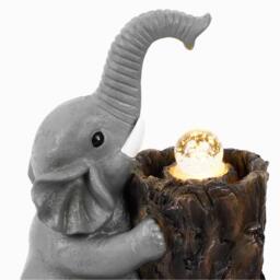 Streetwize Solar Water Feature with Battery Backup - Elephant with Ball - thumbnail 3