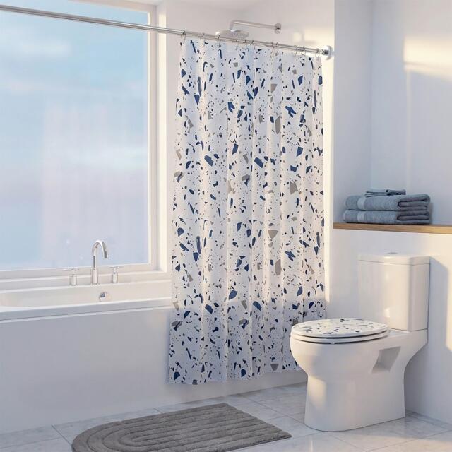 Croydex Terrazzo Print Shower Curtain - image 1