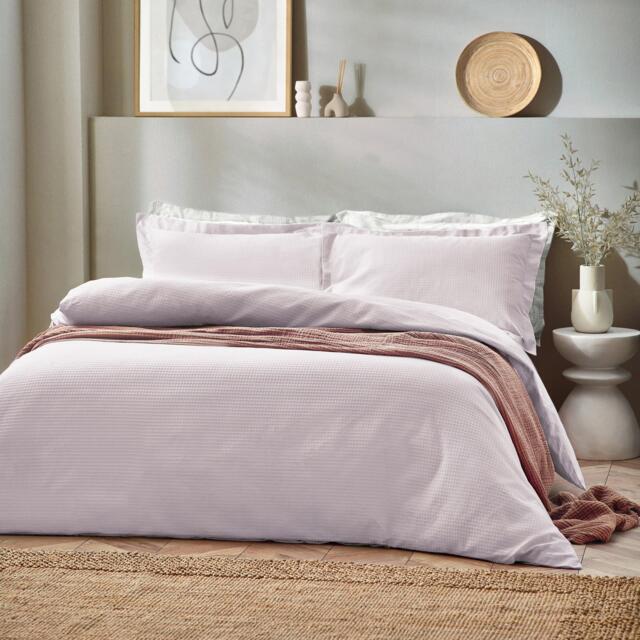 Yard Waffle Textured 100% Cotton Duvet Set