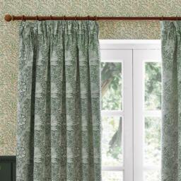 Morris and Co Marigold Fully Lined Jacquard Floral Pencil Pleat - thumbnail 3