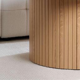 Birlea Axel Round Fluted Coffee Table - thumbnail 2