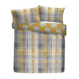 Dreams and Drapes Colville Check Brushed Cotton Duvet Cover Set - thumbnail 5