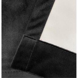 Enhanced Living Hampton Black Velvet Blackout Thermal Ring Curtain - thumbnail 4