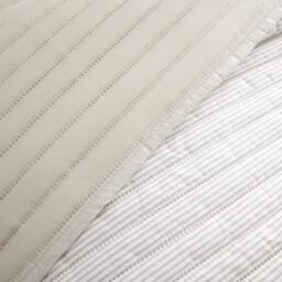 Catherine Lansfield Stripe Quilted Reversible Bedspread - thumbnail 2