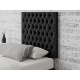 Aspire Monroe 80 cm Headboard, Plush Velvet Fabric, Navy, - thumbnail 1