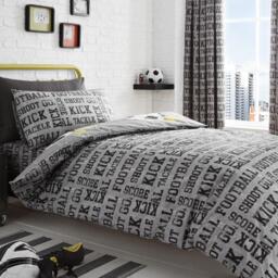Bedlam Football Kids Duvet Cover Set in Blue - thumbnail 2
