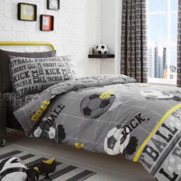 Bedlam Football Kids Duvet Cover Set in Blue - thumbnail 1