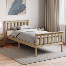 Lassic Vida Designs Milan Single Wooden Bed, High Foot