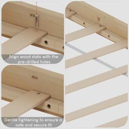 Lassic Vida Designs Milan Single Wooden Bed, High Foot - thumbnail 5
