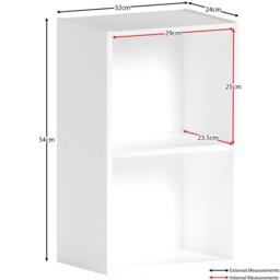Lassic Vida Designs Oxford 2 Tier Cube Bookcase - thumbnail 2