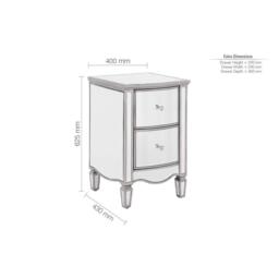 Birlea Elysee 2 Drawer Bedside - thumbnail 9