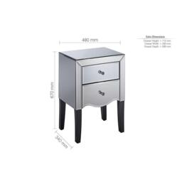 Birlea Palermo 2 Drawer Bedside - thumbnail 5