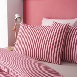 Catherine Lansfield Epping Textured Stripe Reversible Duvet Cover Set - thumbnail 3