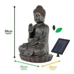 Streetwize Solar Water Feature - Meditating Buddha With Bowl - thumbnail 3