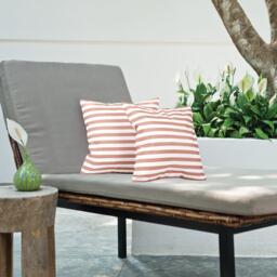 Streetwize Outdoor Pair of Red Striped Scatter Cushions - thumbnail 3
